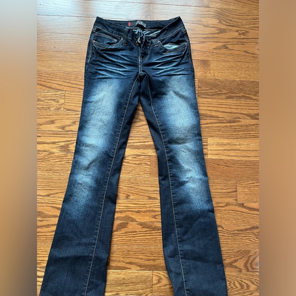 Y2K Low rise bootcut jeans with butterfly design 🦋 - Picture 3 of 5